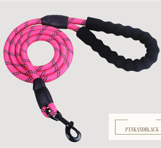 Reflective Nylon Dog Leash — For Small, Medium & Large Dogs