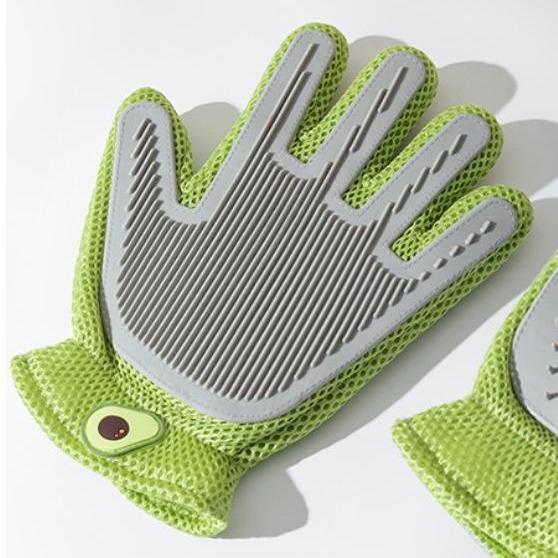 2-in-1 Pet Grooming Glove for Cats & Dogs — Hair Removal & Massage