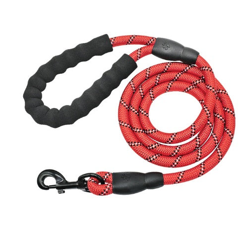 Reflective Nylon Dog Leash — For Small, Medium & Large Dogs