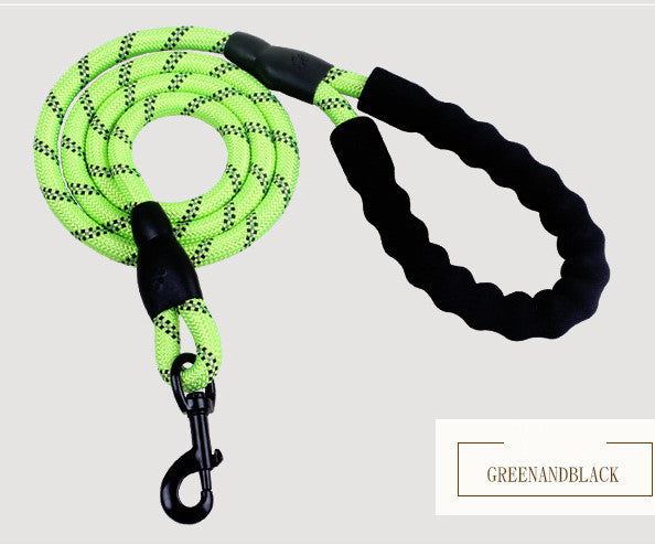 Reflective Nylon Dog Leash — For Small, Medium & Large Dogs