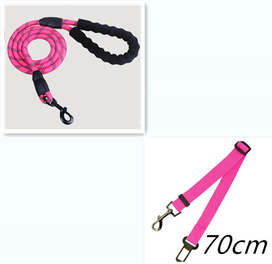 Reflective Nylon Dog Leash — For Small, Medium & Large Dogs