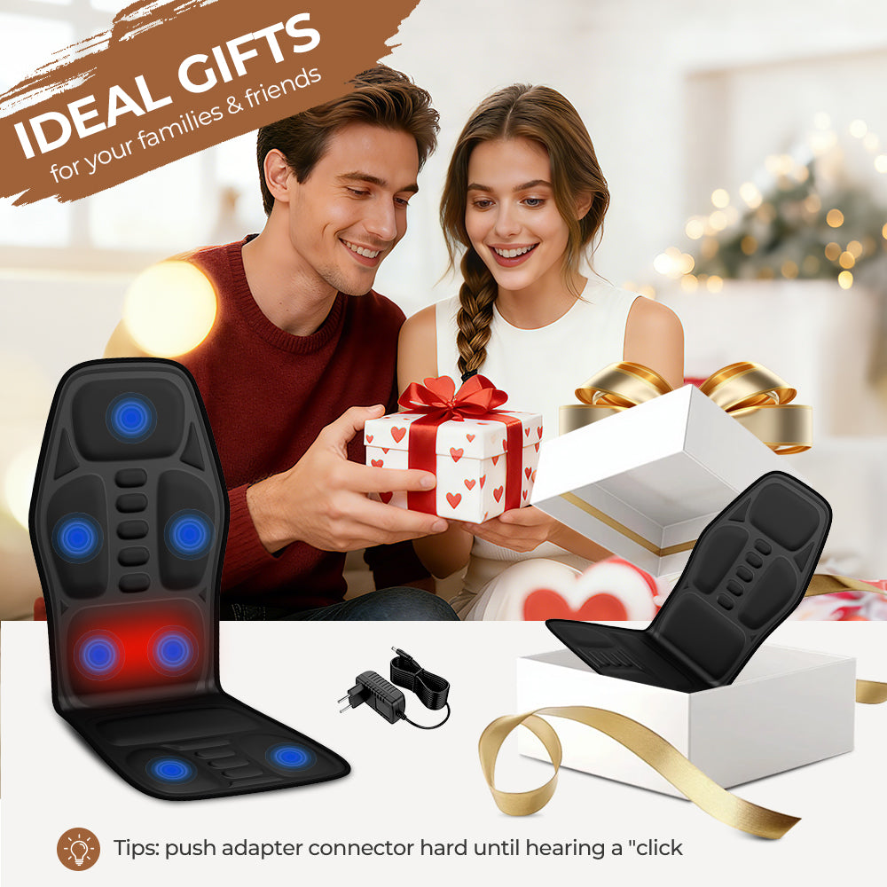 Heated Back Massager Seat Pad