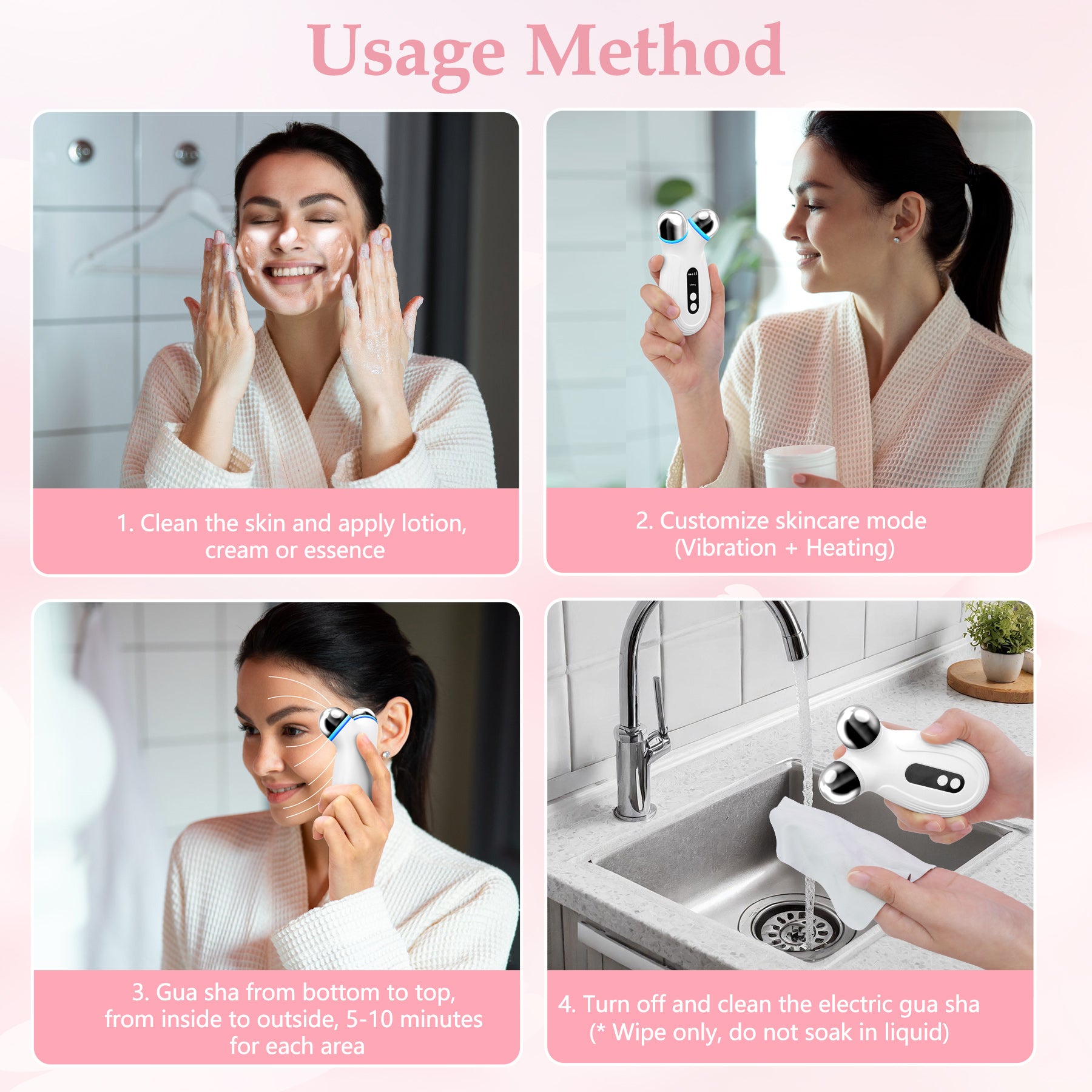 Microcurrent Facial Device — Anti-Aging Skin Toning Tool