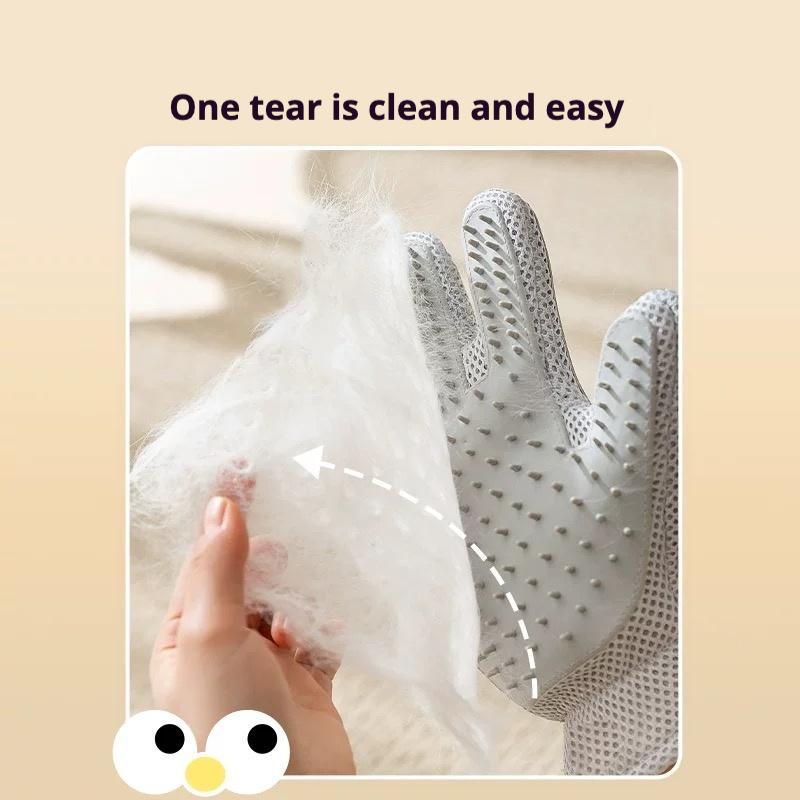2-in-1 Pet Grooming Glove for Cats & Dogs — Hair Removal & Massage