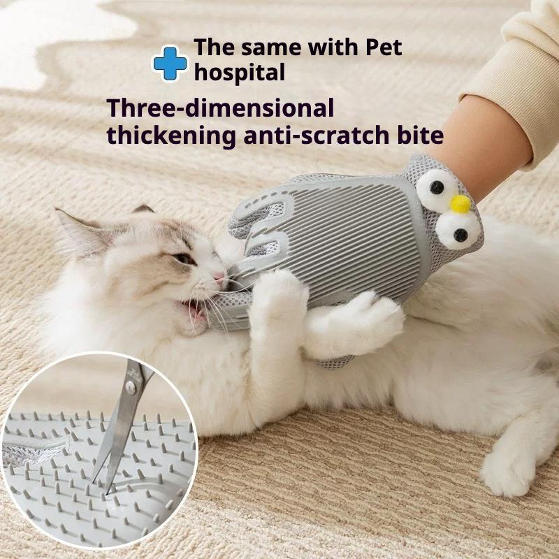 2-in-1 Pet Grooming Glove for Cats & Dogs — Hair Removal & Massage