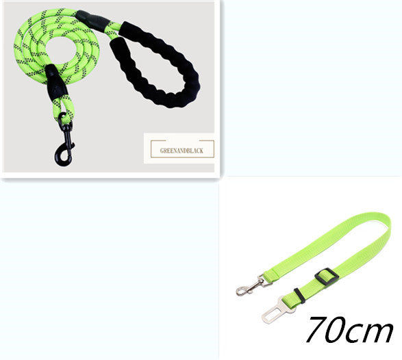 Reflective Nylon Dog Leash — For Small, Medium & Large Dogs