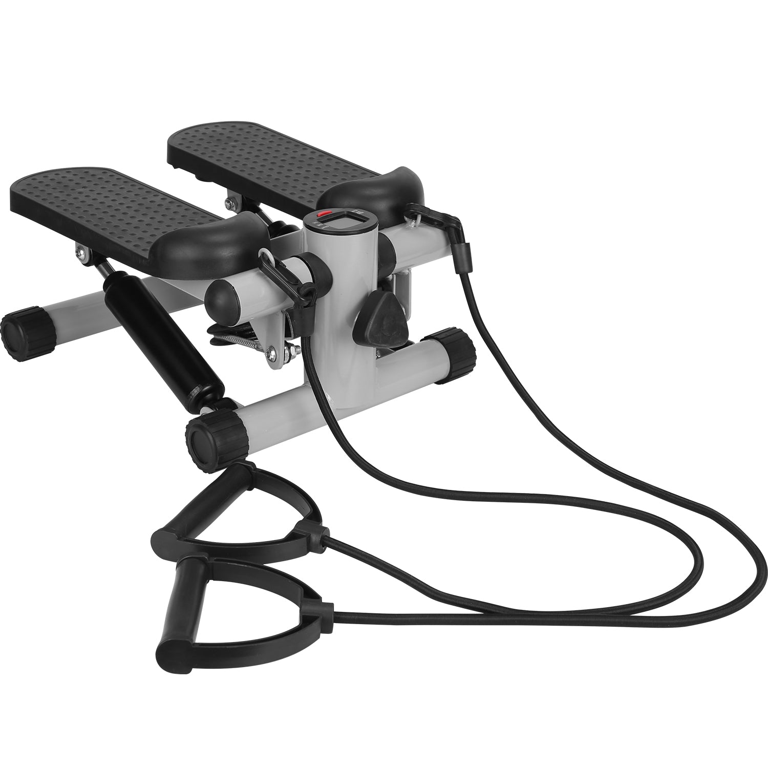Mini Fitness Stepper with Resistance Bands & LCD Monitor