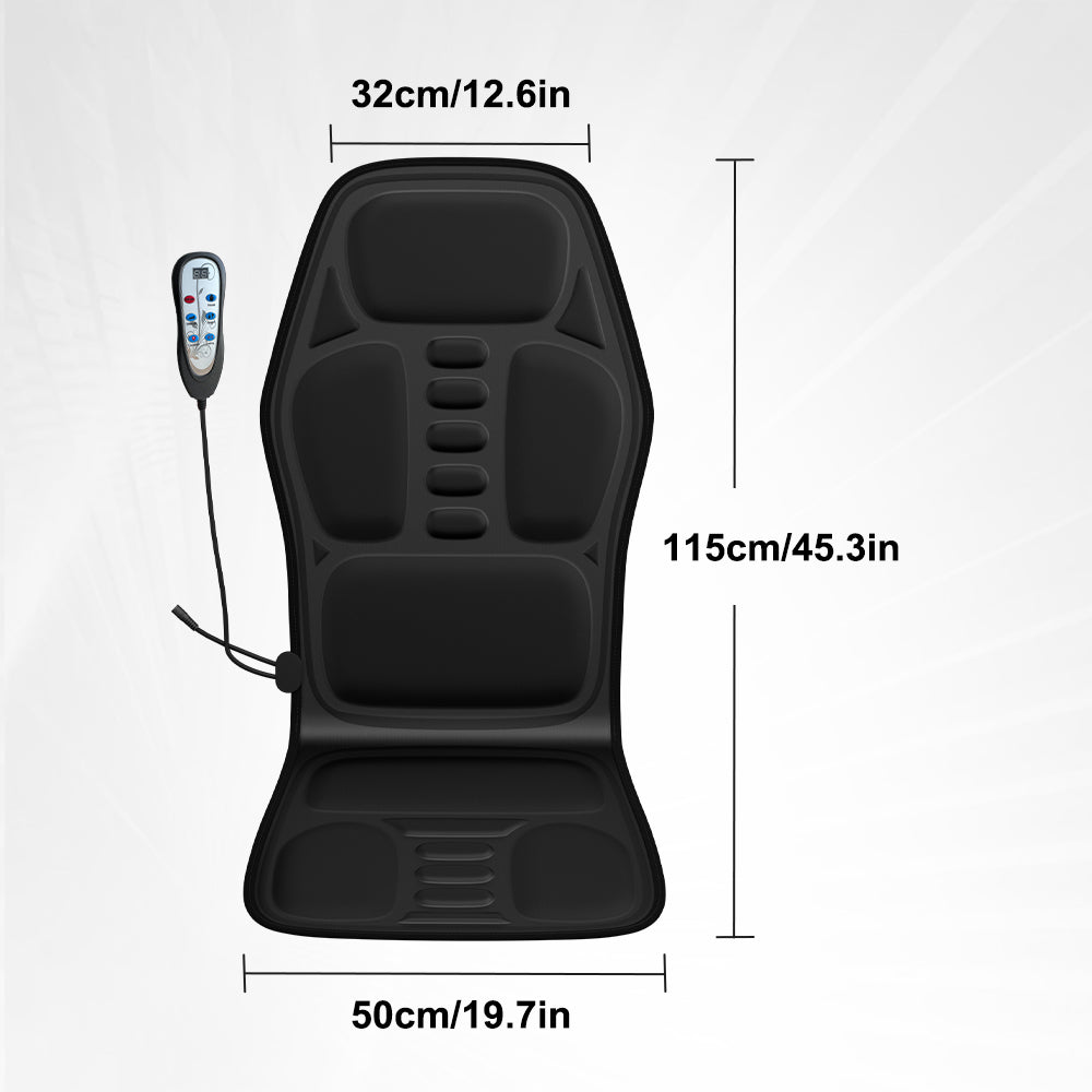 Heated Back Massager Seat Pad