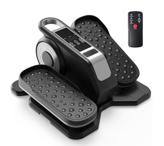 Under-Desk Elliptical — Quiet Mini Pedal Exerciser with 12 Speeds, Remote & LCD