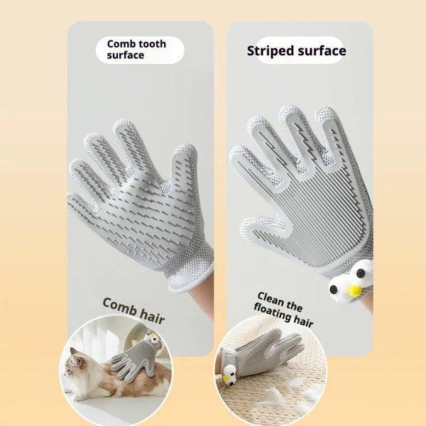 2-in-1 Pet Grooming Glove for Cats & Dogs — Hair Removal & Massage