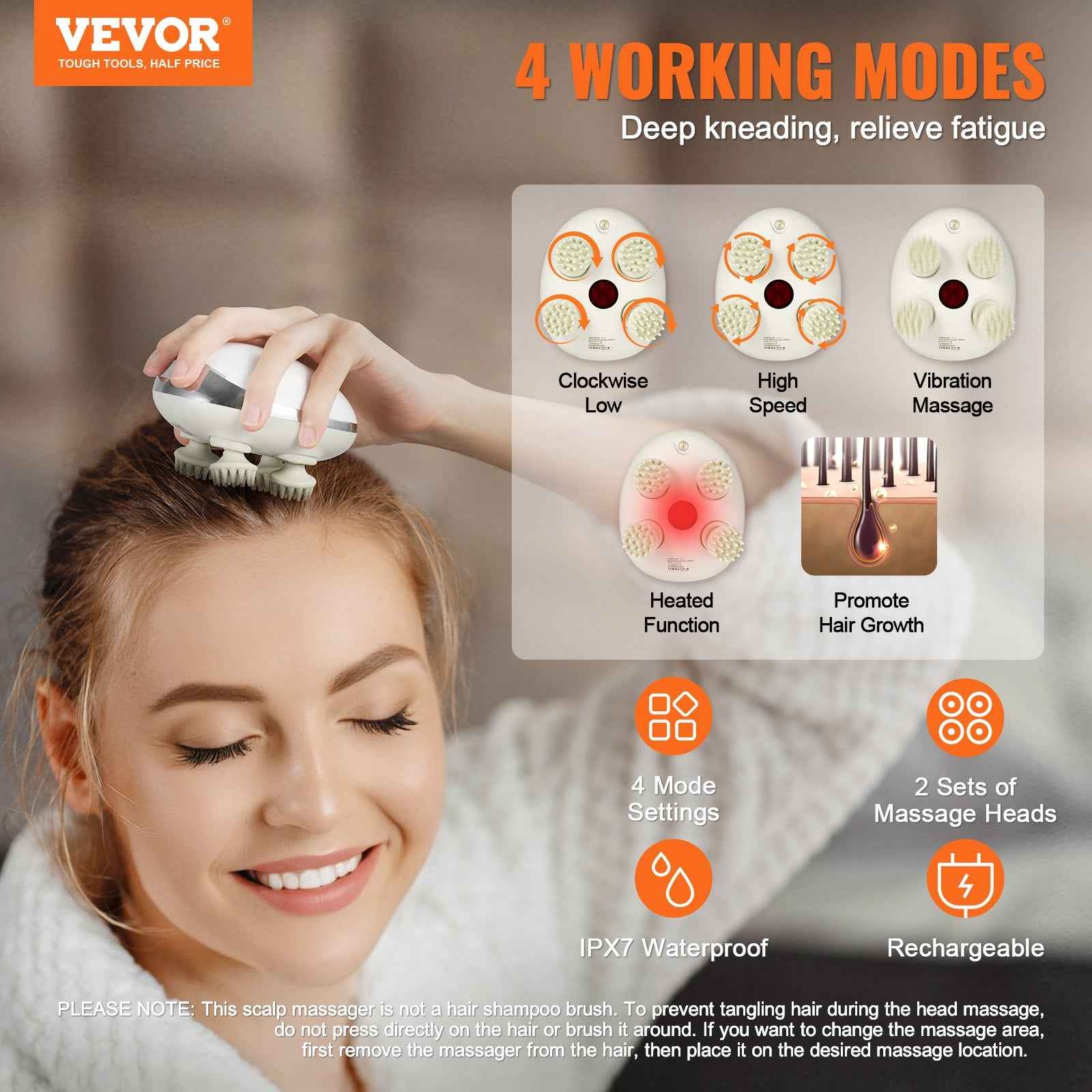 Heated Scalp Massager - Health and wellness