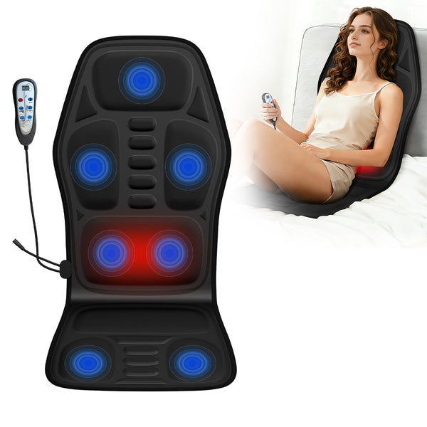 Heated Back Massager Seat Pad