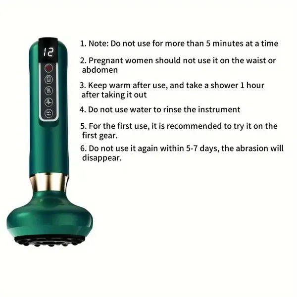 Electric Vacuum Cupping Massager | 12-Level Body Gua Sha