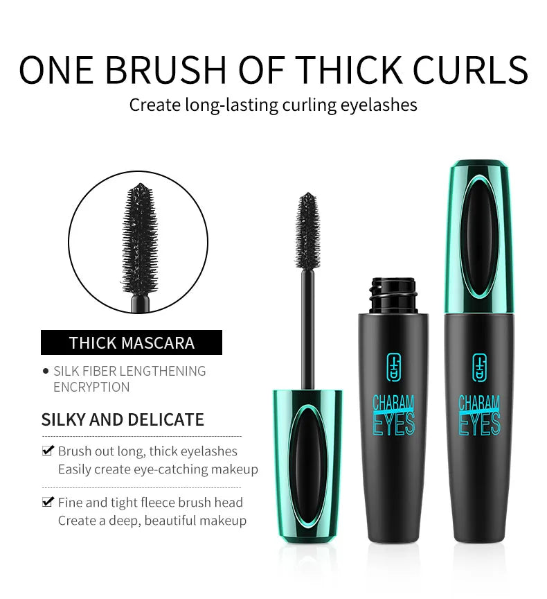 4D Silk Fiber Mascara — Waterproof Volumizing & Lengthening