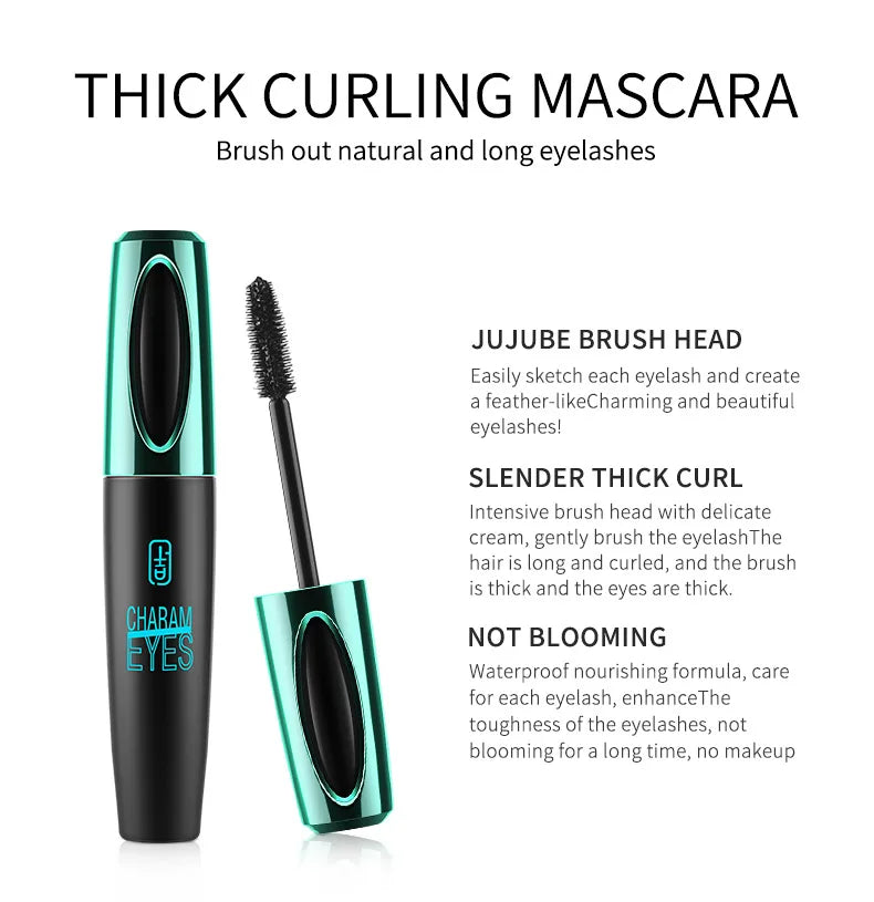 4D Silk Fiber Mascara — Waterproof Volumizing & Lengthening