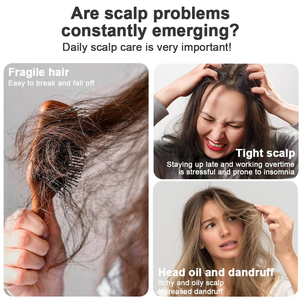 Hair Care Spray Massage Comb Red Light Scalp Massage Hairbrush Head Massager Hair Sprayer Atomizing Brush Hair Growth Comb