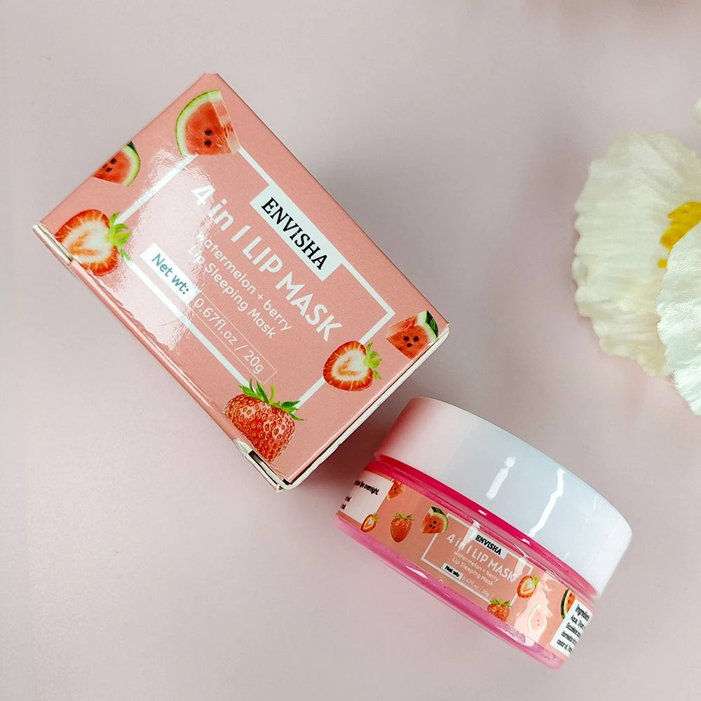 ENVISHA Beauty Health Exfoliating Lip Mask Skin Care Sleep Hydrated Maintenance Lip Scrub Cream Anti Drying Nourish Protect