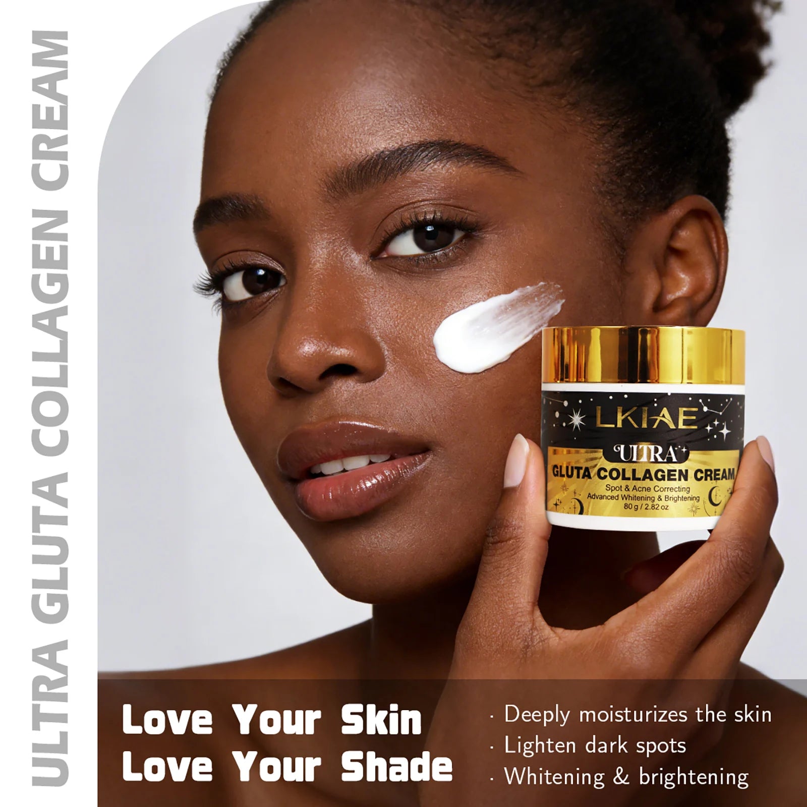 LKIAE Ultra Glutathione and Collagen Lighten Set, Moisturizer, Reduce Dark Spots, Improve Roughness, Leaving Skin Soft, Smooth