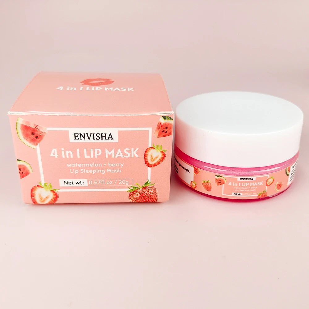 ENVISHA Beauty Health Exfoliating Lip Mask Skin Care Sleep Hydrated Maintenance Lip Scrub Cream Anti Drying Nourish Protect