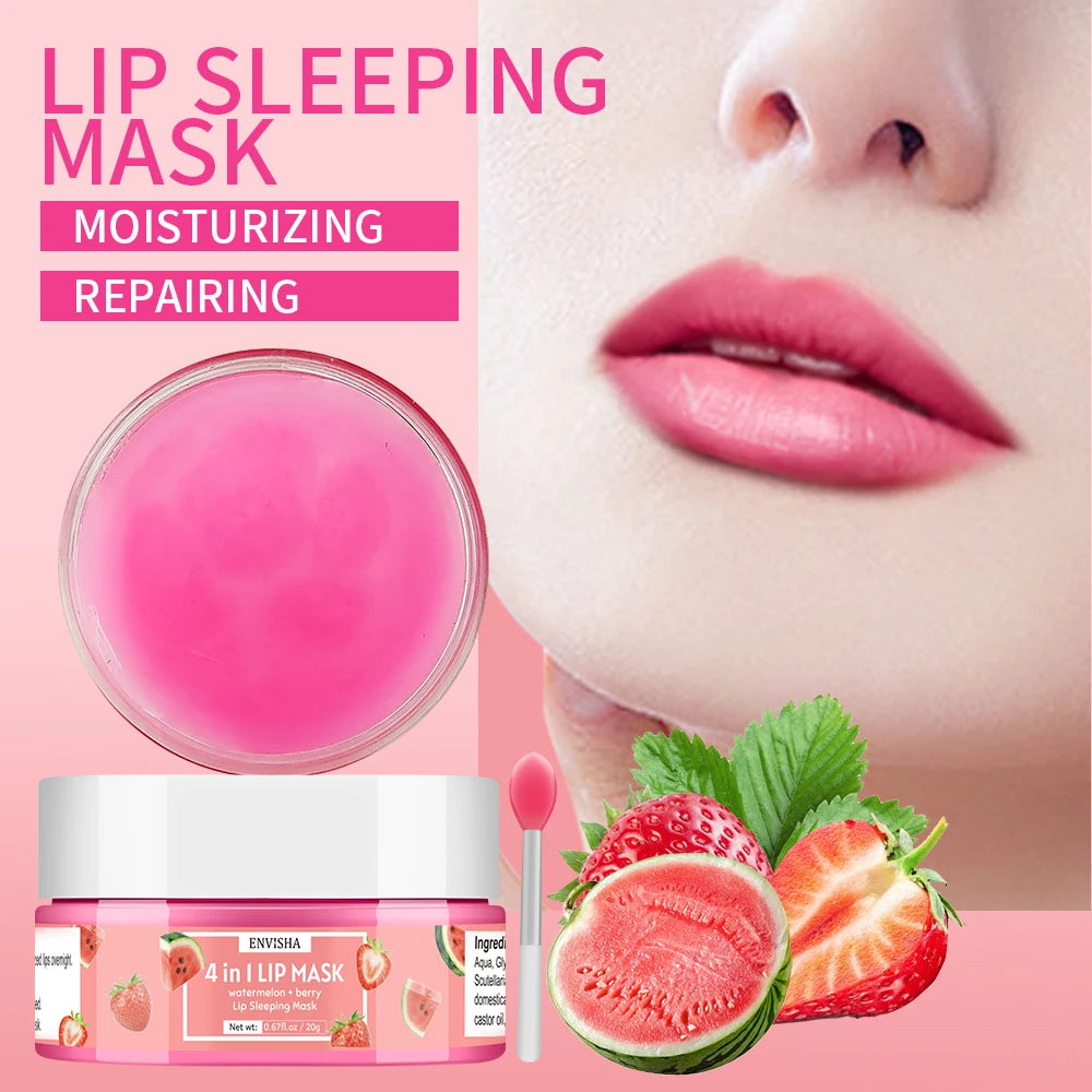 ENVISHA Beauty Health Exfoliating Lip Mask Skin Care Sleep Hydrated Maintenance Lip Scrub Cream Anti Drying Nourish Protect