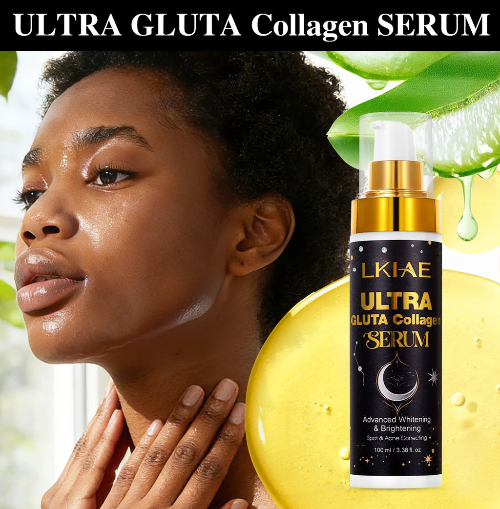 LKIAE Ultra Glutathione and Collagen Lighten Set, Moisturizer, Reduce Dark Spots, Improve Roughness, Leaving Skin Soft, Smooth