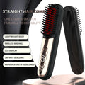 Cordless Hair Straightener Brush — Negative Ion Ceramic Heating Comb for Smooth, Frizz-Free Hair