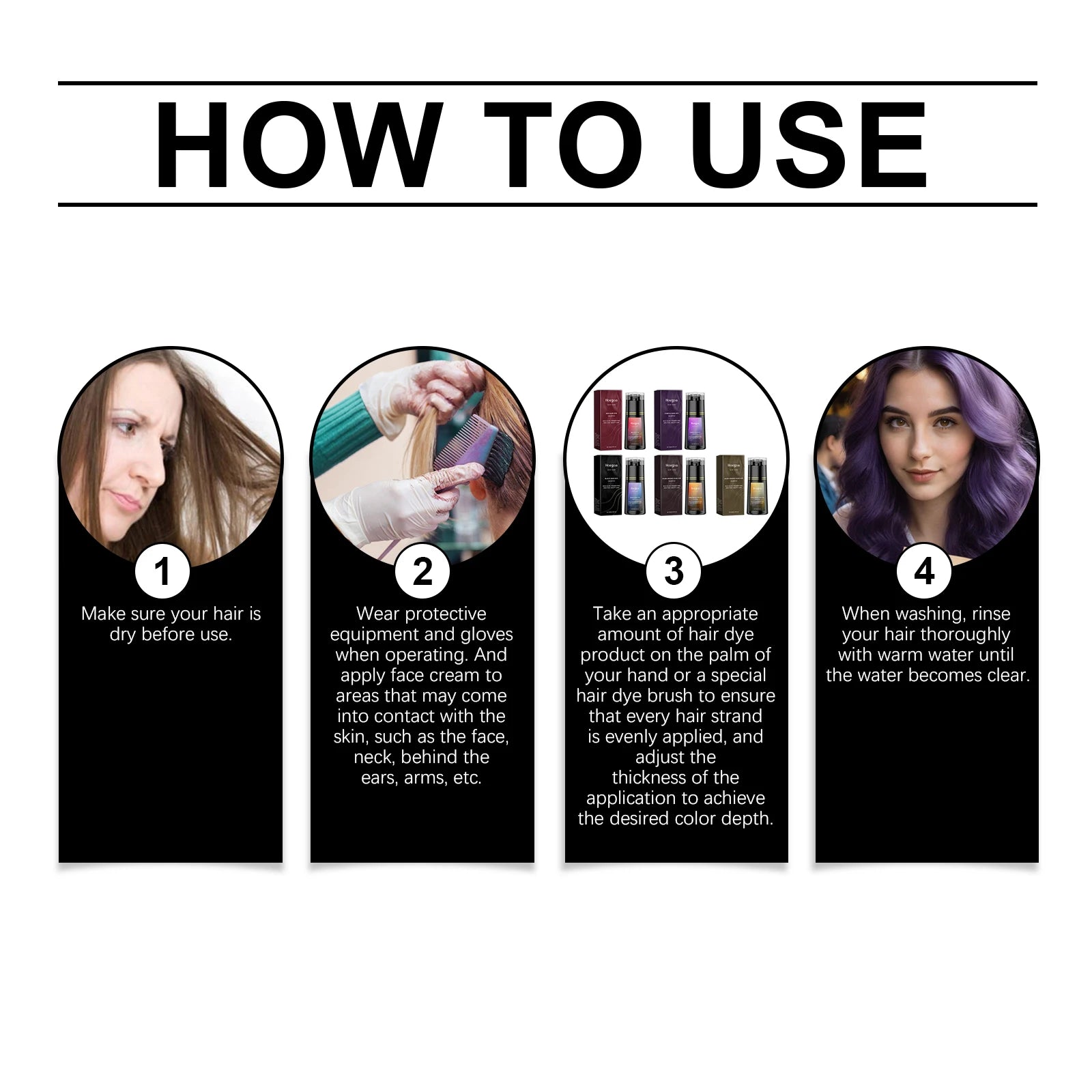 Hair Care Shampoo Series DIY Trendy Bright Long-Lasting Color Gentle Hair Nourishing and Smooth