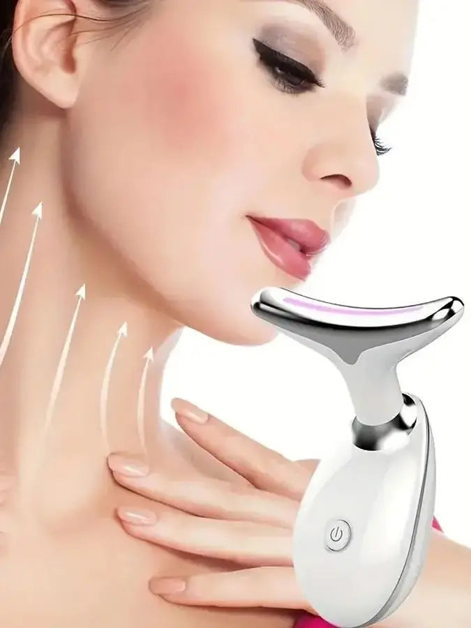 7-Color LED Facial Device for Vibrant Skin and Neck Care - Health and wellness
