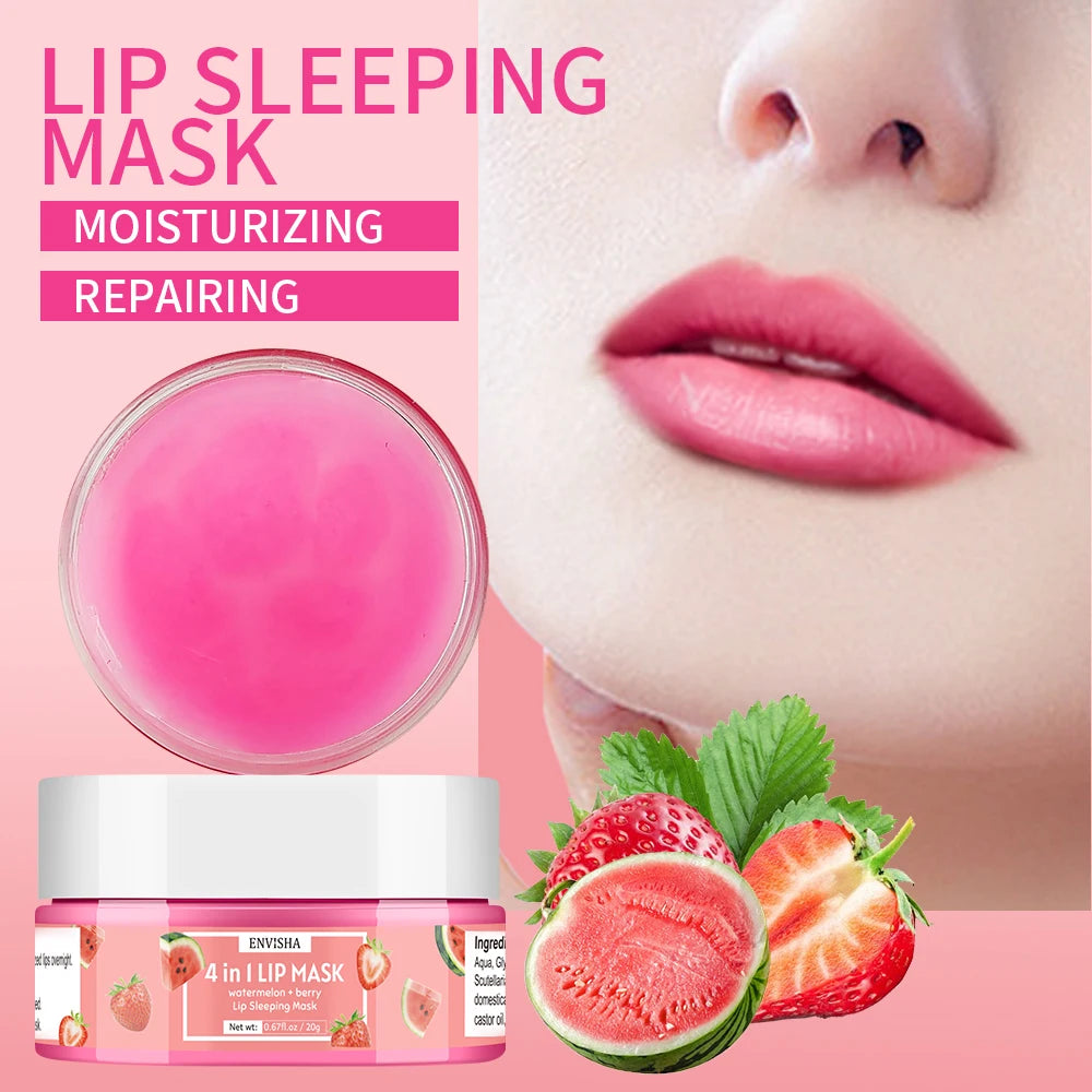 ENVISHA Beauty Health Exfoliating Lip Mask Skin Care Sleep Hydrated Maintenance Lip Scrub Cream Anti Drying Nourish Protect