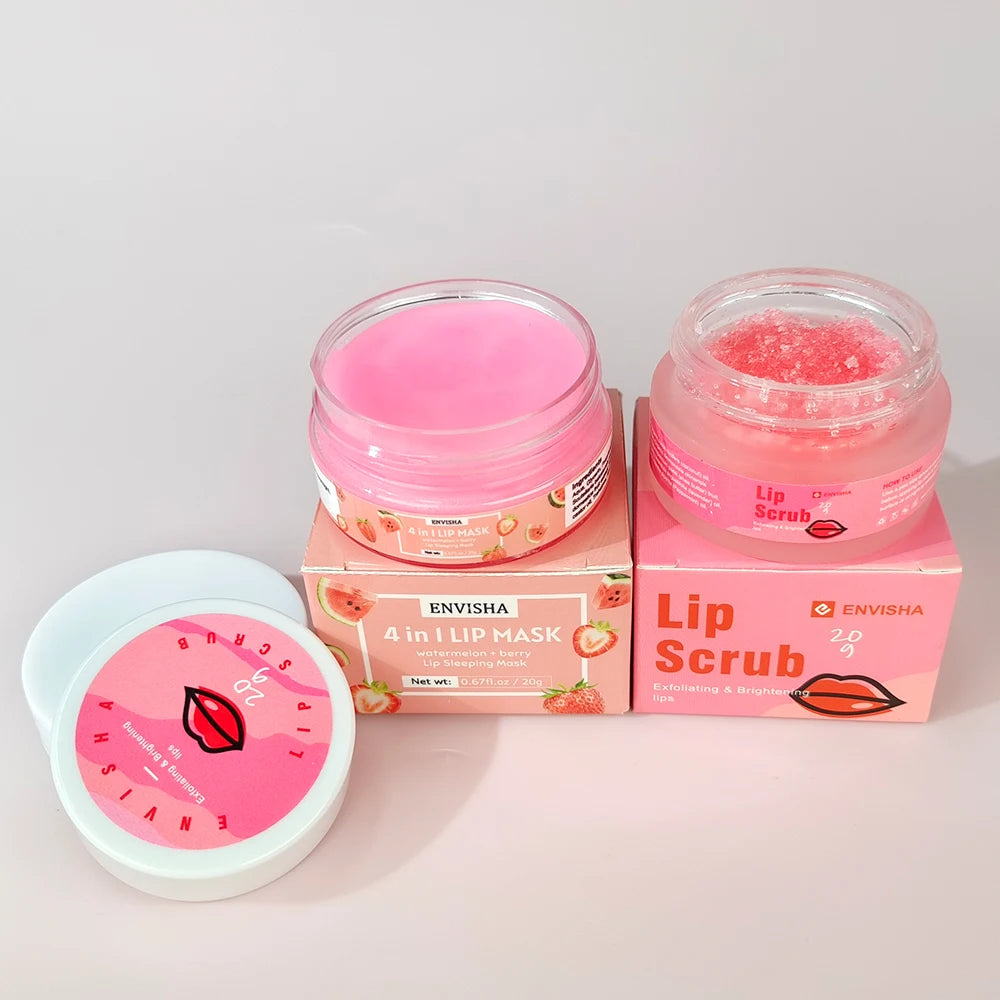 ENVISHA Beauty Health Exfoliating Lip Mask Skin Care Sleep Hydrated Maintenance Lip Scrub Cream Anti Drying Nourish Protect