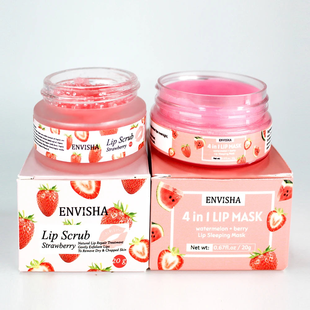 ENVISHA Beauty Health Exfoliating Lip Mask Skin Care Sleep Hydrated Maintenance Lip Scrub Cream Anti Drying Nourish Protect