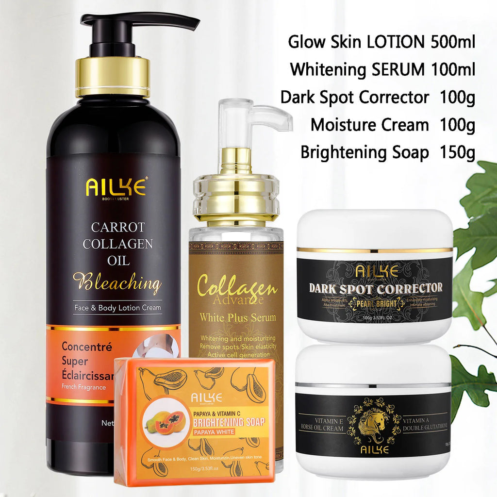Collagen Brightening Skin Care Set — Whitening & Radiance Boost for Women - Health and wellness