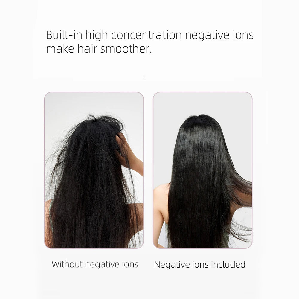 Cordless Hair Straightener Brush — Negative Ion Ceramic Heating Comb for Smooth, Frizz-Free Hair