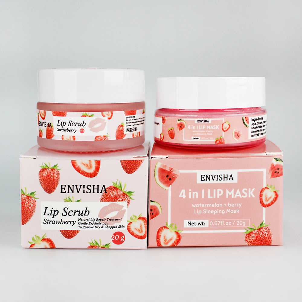 ENVISHA Beauty Health Exfoliating Lip Mask Skin Care Sleep Hydrated Maintenance Lip Scrub Cream Anti Drying Nourish Protect