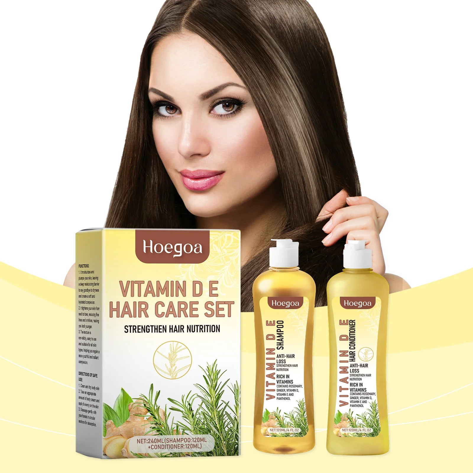 Hair Growth Shampoo Conditioner Set Repairing Strengthen Root Deep Nourish Anti Frizzy Dry Hair Oil Control Smoothing Hair Care