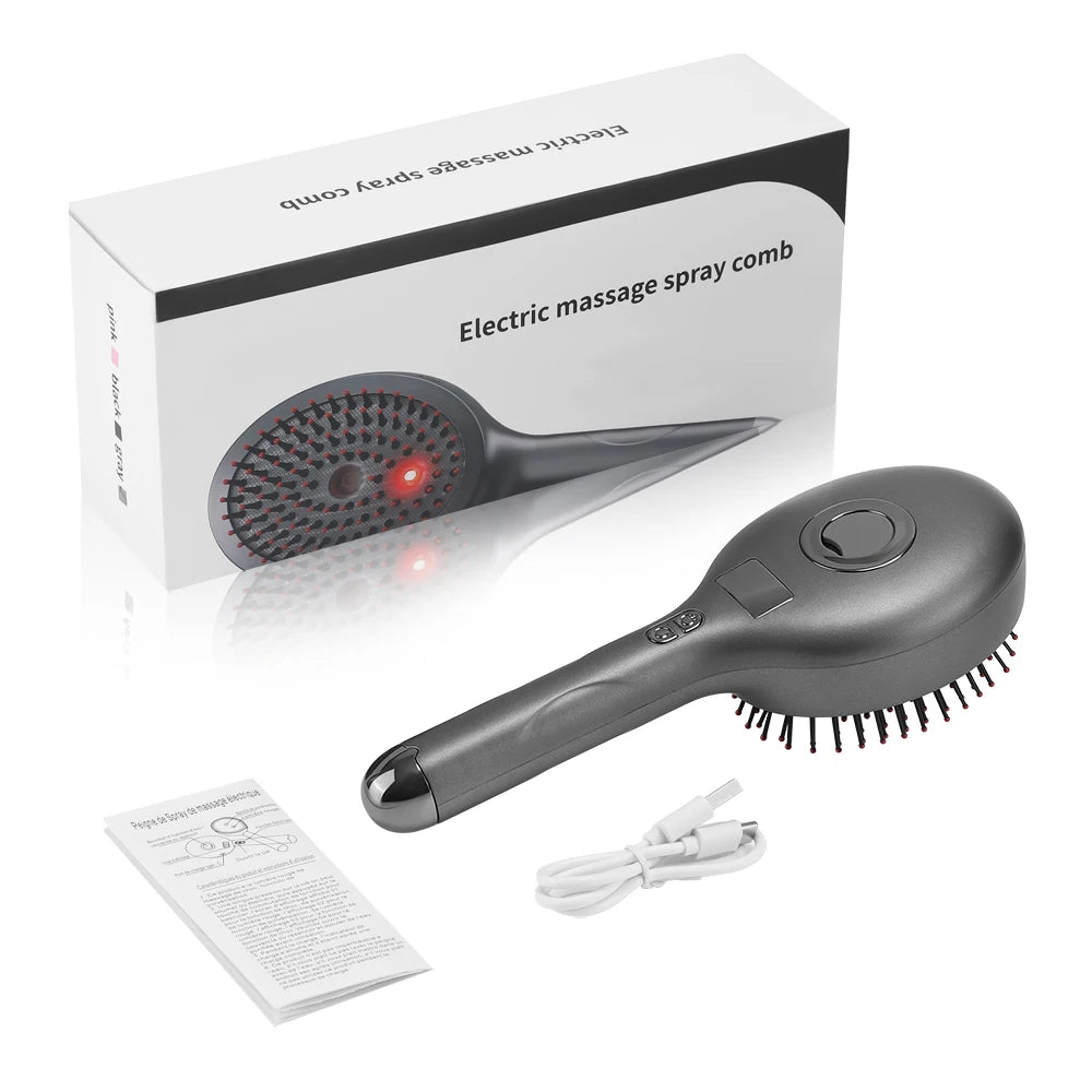 Hair Care Spray Massage Comb Red Light Scalp Massage Hairbrush Head Massager Hair Sprayer Atomizing Brush Hair Growth Comb