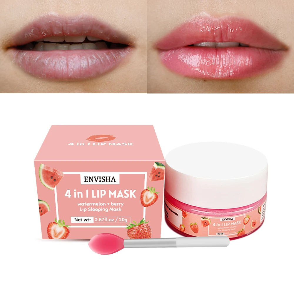 ENVISHA Beauty Health Exfoliating Lip Mask Skin Care Sleep Hydrated Maintenance Lip Scrub Cream Anti Drying Nourish Protect