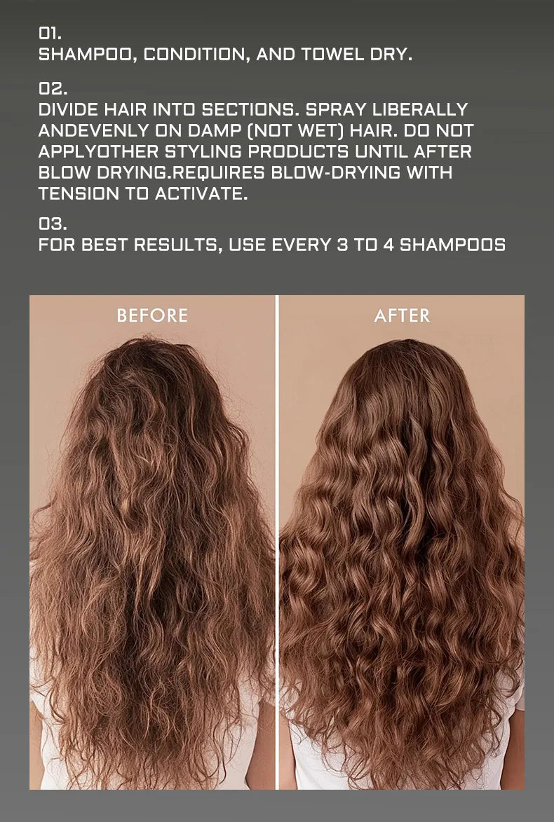 Hair Oil Spray Nourishing Conditioning Oil Deeply Moisturizing Hair Curly Spray Gift Women Hair Care Serum