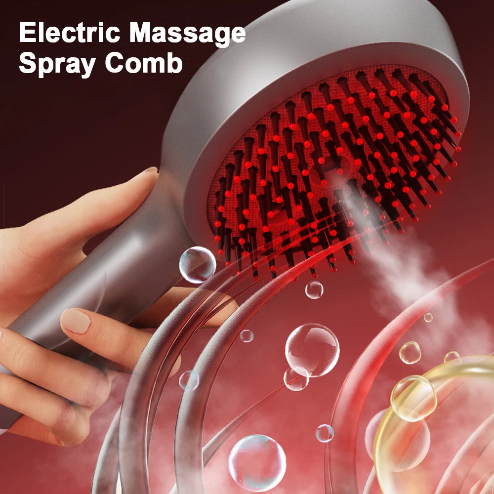 Hair Care Spray Massage Comb Red Light Scalp Massage Hairbrush Head Massager Hair Sprayer Atomizing Brush Hair Growth Comb