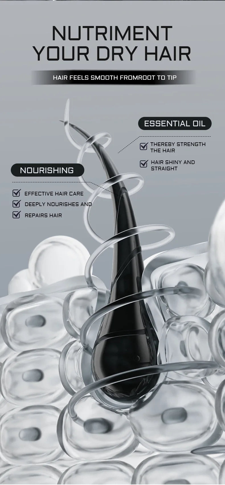 Hair Oil Spray Nourishing Conditioning Oil Deeply Moisturizing Hair Curly Spray Gift Women Hair Care Serum