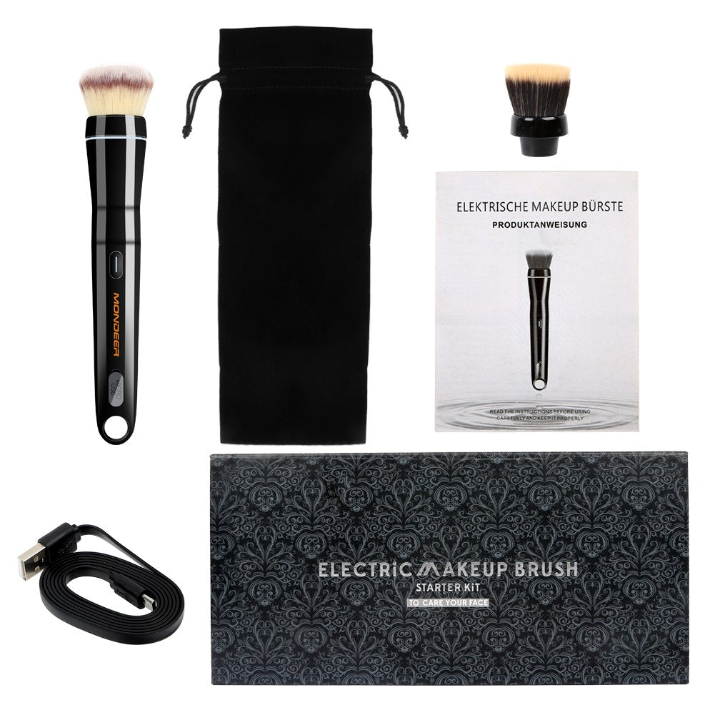 Electric Makeup Brush — Portable USB Rechargeable for Foundation, Blush & Contour