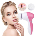 Waterproof Electric Facial Cleansing Brush — 5 Interchangeable Heads