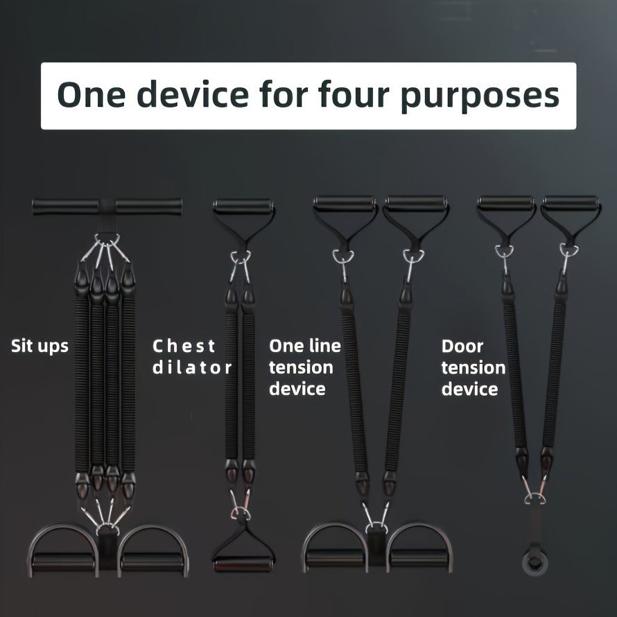 Resistance Bands Set with Foot Pedals & Handles — Home Gym Training