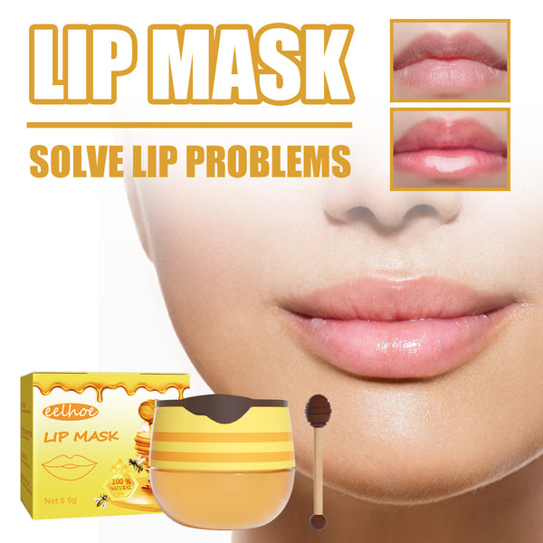 Honey Lip Mask — Moisturizing, Exfoliating & Repairing Overnight Treatment